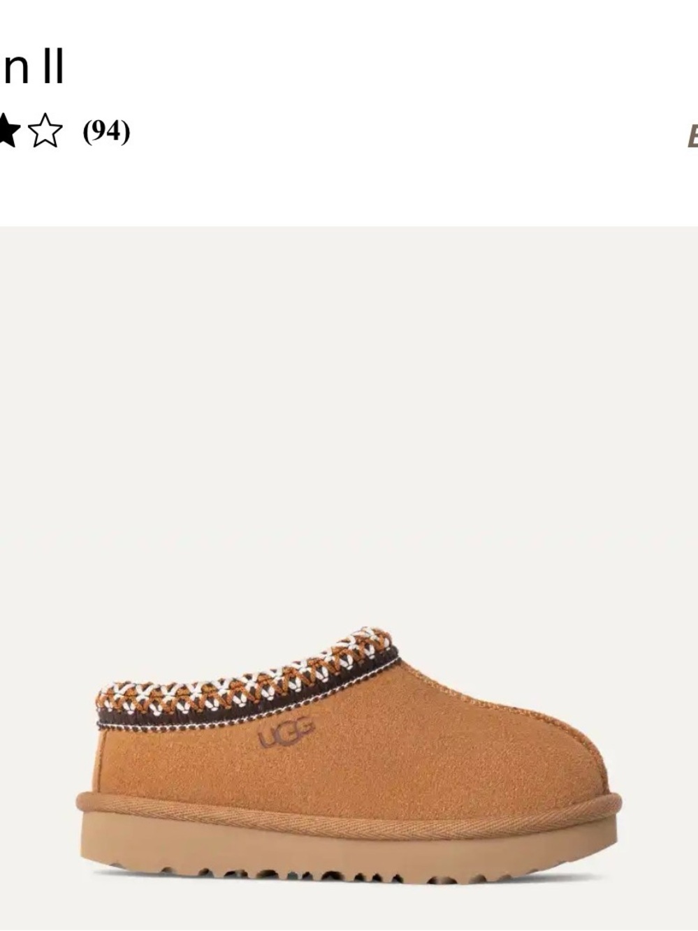 UGG Toddler Cozy Slip-On Suede Slippers in Chestnut
